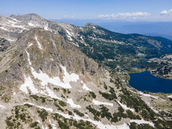 Incredibile Vista Aerea Del Lago Popovo Pirin Mountain Bulgaria — Foto Stock