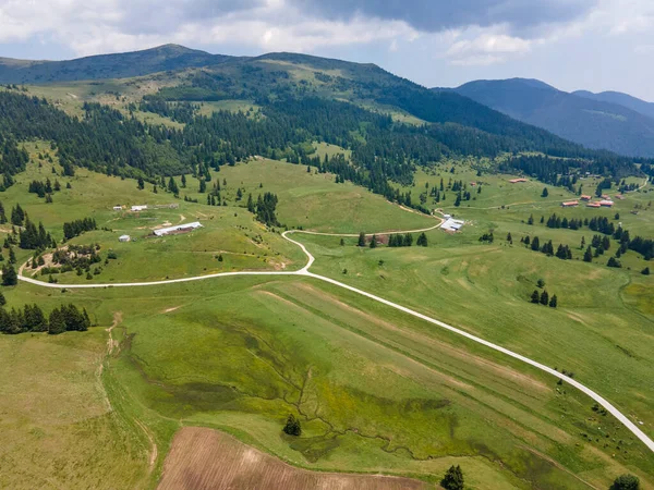 Increíble Vista Aérea Montaña Rila Cerca Presa Belmeken Bulgaria —  Fotos de Stock