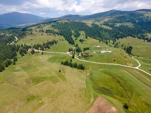 Increíble Vista Aérea Montaña Rila Cerca Presa Belmeken Bulgaria —  Fotos de Stock