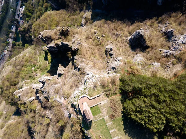 Vue Aérienne Gorge Rivière Iskar Près Village Milanovo Balkan Mountains — Photo