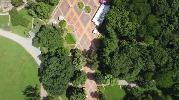 Amazing Aerial Pemandangan South Park Kota Sofia Bulgaria — Stok Video