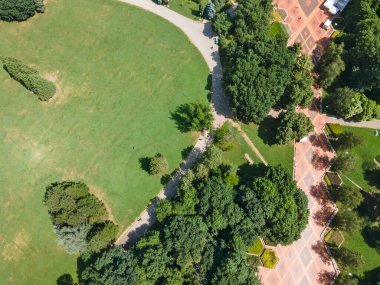 Bulgaristan 'ın Sofya kentindeki South Park' ın şaşırtıcı hava manzarası