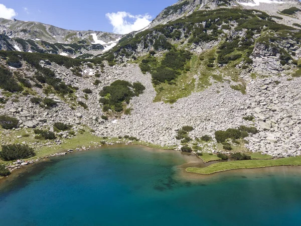 Amazing Aerial View Muratovo Lake Pirin Mountain Bulgaria — Stock Photo, Image