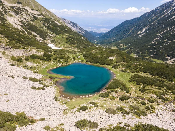 Muratovo Gölü Pirin Dağı Bulgaristan Şaşırtıcı Hava Manzarası — Stok fotoğraf