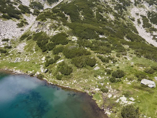 Удивительный Вид Воздуха Озеро Муратово Гора Пирин Болгария — стоковое фото
