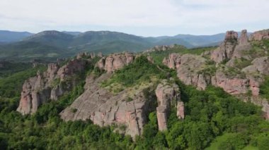 Belogradchik Kayalıkları, Vidin Bölgesi, Bulgaristan 'ın hava manzarası