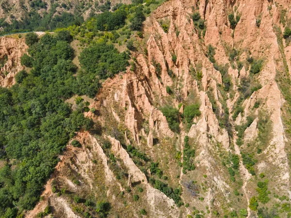 Increíble Vista Aérea Formación Rocas Pirámides Stob Montaña Rila Región — Foto de Stock