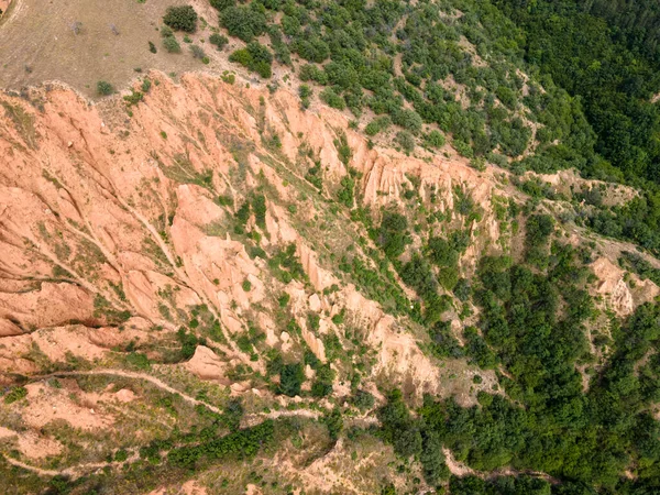 岩の形成の素晴らしい空中ビューストブピラミッド リラ山 Kyustendil地域 ブルガリア — ストック写真