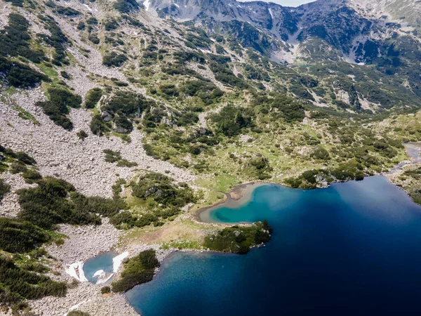 Удивительный Вид Воздуха Озеро Рыба Бандерица Гора Пирин Болгария — стоковое фото