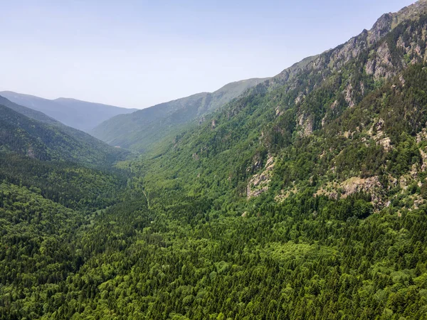 Flygfoto Över Rila Mountain Nära Kirilova Polyana Cyril Äng Kyustendil — Stockfoto