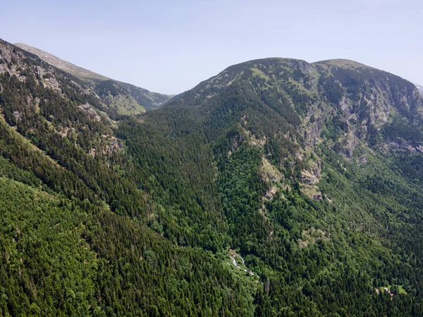 Aerial View Rila Mountain Közelében Kirilova Polyana Cyril Rét Kyustendil — Stock Fotó