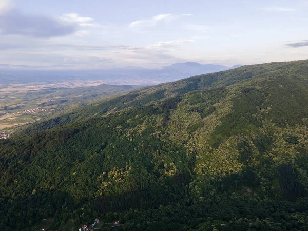 Αεροφωτογραφία Του Βουνού Μπελασίτσα Κοντά Στην Πόλη Πέτριχ Της Βουλγαρίας — Φωτογραφία Αρχείου