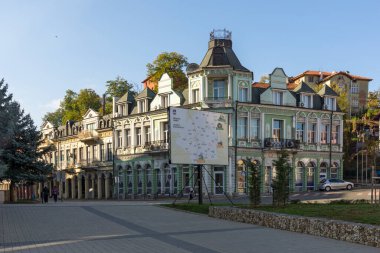 LOVECH, BULGARIA - NOVEMBER 8, 2020: Panoramic view of center of town of Lovech, Bulgaria