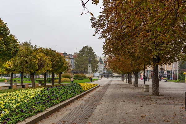 Pleven Bulgarije November 2020 Panorama Van Het Centrum Van Stad — Stockfoto