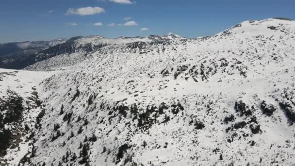 Vista Aérea Montaña Rila Cerca Del Lago Suhoto Lago Seco — Vídeo de stock