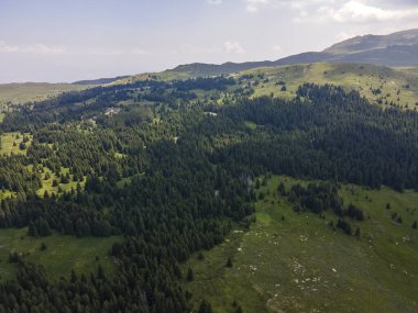 Konyarnika bölgesinin hava manzarası ar Vitosha Dağı, Sofya Şehir Bölgesi, Bulgaristan