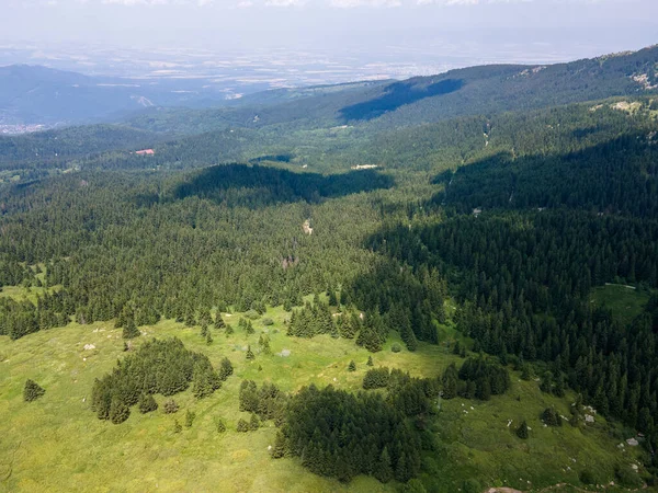 Vista Aérea Del Área Konyarnika Montaña Vitosha Región Ciudad Sofía — Foto de Stock