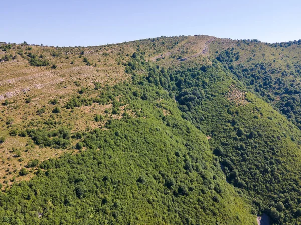 Aerial View Balkan Mountain Town Teteven Lovech Region Bulgaria — Stock Photo, Image