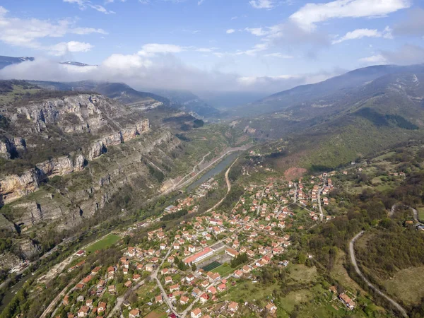 Aerial View Village Lakatnik Iskar River Gorge Balkan Mountains Bulgaria — Stock Photo, Image