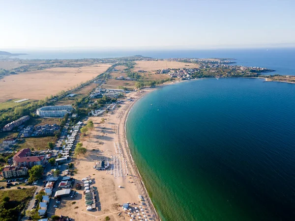 Letecký Pohled Gradina Zahrada Beach Blízkosti Města Sozopol Burgas Region — Stock fotografie