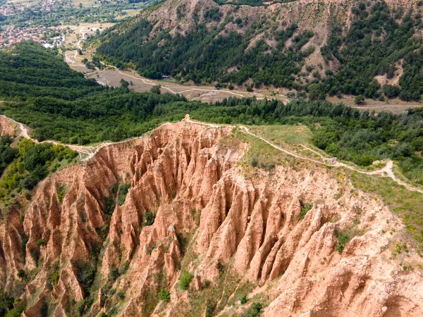 岩の形成の素晴らしい空中ビューストブピラミッド リラ山 Kyustendil地域 ブルガリア — ストック写真