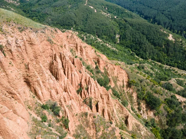 岩の形成の素晴らしい空中ビューストブピラミッド リラ山 Kyustendil地域 ブルガリア — ストック写真