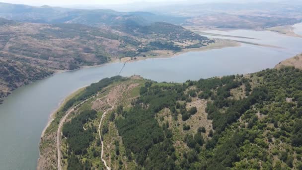 Αεροφωτογραφία Της Δεξαμενής Studen Kladenets Περιοχή Kardzhali Βουλγαρία — Αρχείο Βίντεο