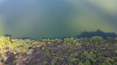 Bulgaristan 'ın Pernik Bölgesi, Pchelina Reservoir havadan görüşü