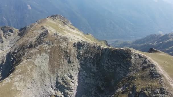 Increíble Vista Aérea Montaña Rila Cerca Del Pico Malyovitsa Bulgaria — Vídeo de stock