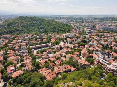 Bulgaristan 'ın Filibe kentinin şaşırtıcı hava manzarası