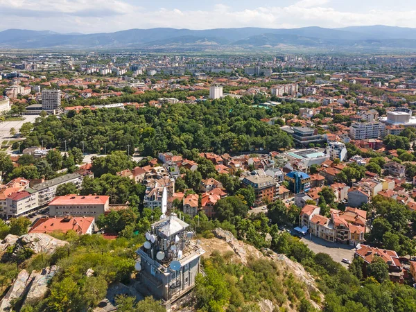 Csodálatos Légi Kilátás Központjában Plovdiv Bulgária — Stock Fotó