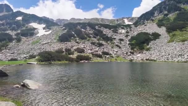 Amazing Summer View Muratovo Lake Pirin Mountain Bulgária — Stock videók