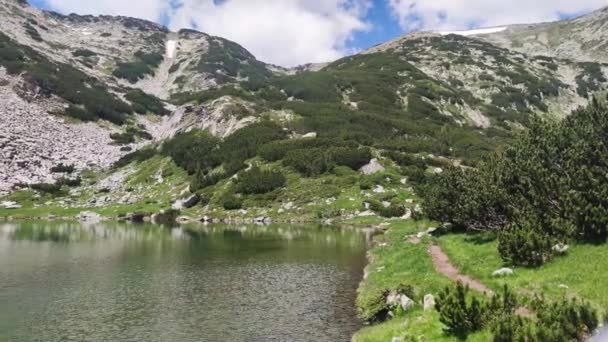 Incroyable Vue Été Sur Lac Muratovo Pirin Mountain Bulgarie — Video