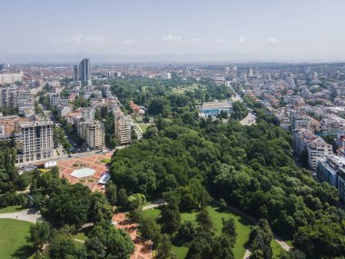 Bulgaristan 'ın Sofya kentindeki South Park' ın şaşırtıcı hava manzarası