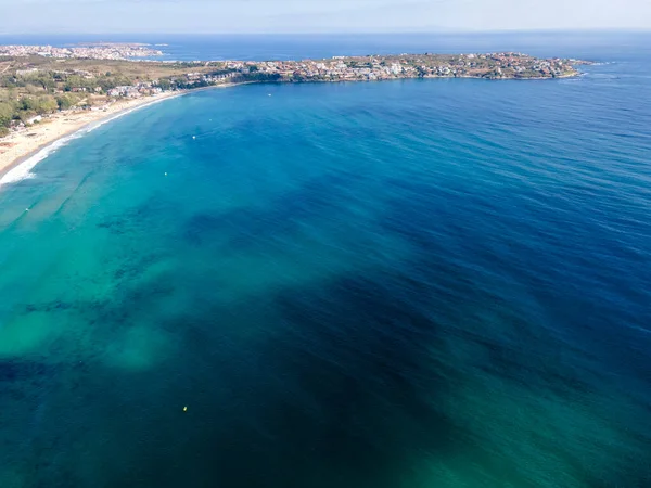 Vista Aérea Playa Smokinya Cerca Sozopol Región Burgas Bulgaria — Foto de Stock