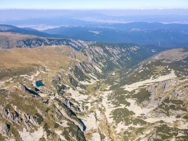 Amazing Aerial View Rila Mountain Malyovitsa Peak Bulgaria — Stok Foto