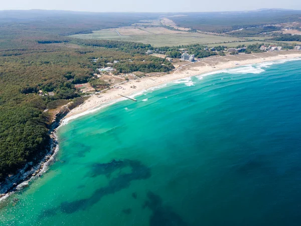 Increíble Vista Aérea South Beach Primorsko Región Burgas Bulgaria — Foto de Stock