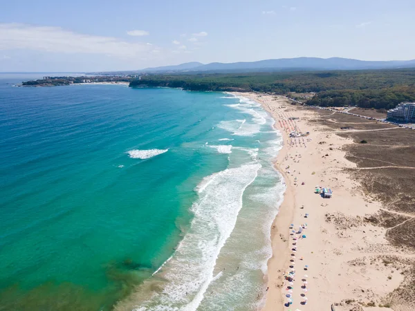 Increíble Vista Aérea South Beach Primorsko Región Burgas Bulgaria — Foto de Stock