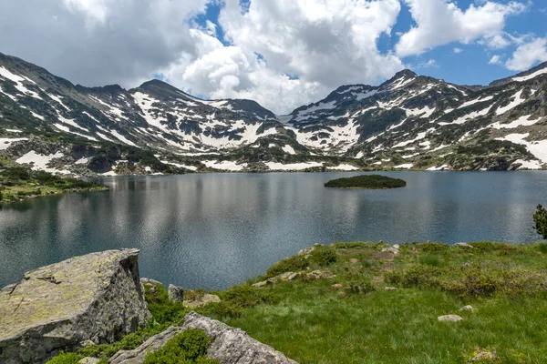 Pemandangan Musim Panas Yang Menakjubkan Danau Popovo Pirin Mountain Bulgaria — Stok Foto