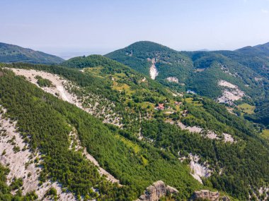 Belintash 'ın havadan görünüşü - Bulgaristan' ın Rodop Dağlarındaki tanrı Sabazios 'a adanmış antik tapınak
