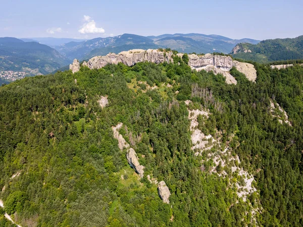 Вид Воздуха Белинташ Древнее Святилище Посвященное Богу Сабазиосу Родопских Горах — стоковое фото