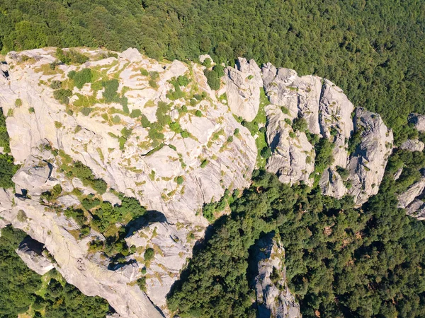 Vista Aérea Belintash Antigo Santuário Dedicado Deus Sabazios Rhodope Mountains — Fotografia de Stock