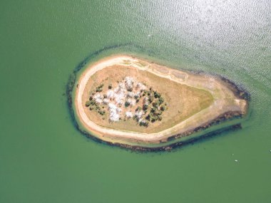 Bulgaristan 'ın Batak Reservoir, Pazardzhik bölgesinin hava manzarası