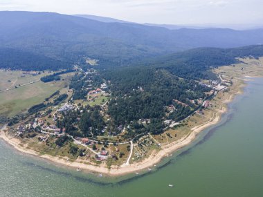 Bulgaristan 'ın Batak Reservoir, Pazardzhik bölgesinin hava manzarası