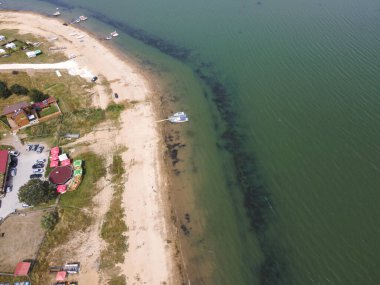 Bulgaristan 'ın Batak Reservoir, Pazardzhik bölgesinin hava manzarası