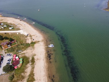 Bulgaristan 'ın Batak Reservoir, Pazardzhik bölgesinin hava manzarası