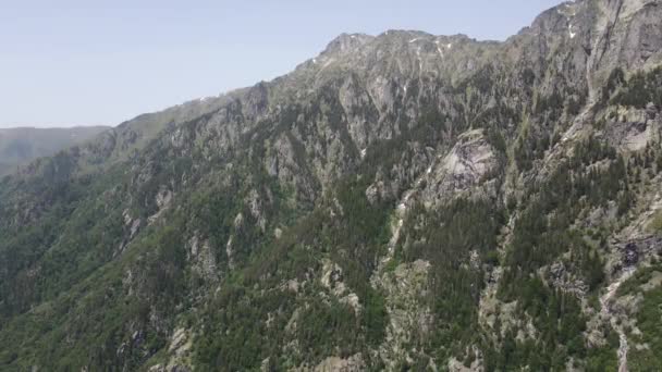 Aerial View Rila Mountain Közelében Kirilova Polyana Cyril Rét Kyustendil — Stock videók