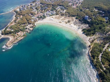 Bulgaristan 'ın Burgaz Bölgesi, Kiten kasabasının şaşırtıcı hava manzarası