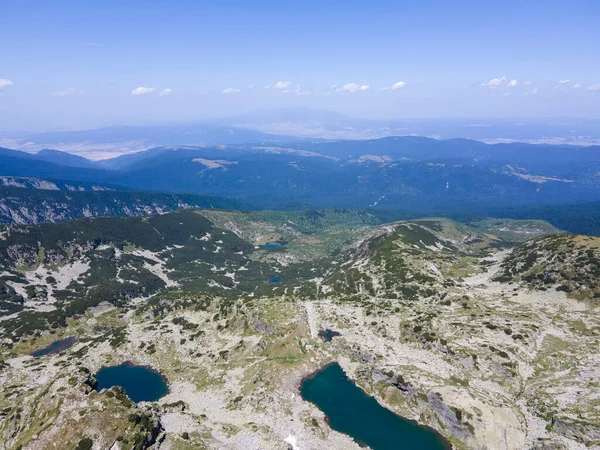 Amazing Aerial View Scary Lake Strashnoto Lake Rila Mountain Bulgaria — Stok Foto