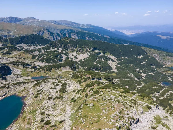 Amazing Aerial View Scary Lake Strashnoto Lake Rila Mountain Bulgaria — Stok Foto